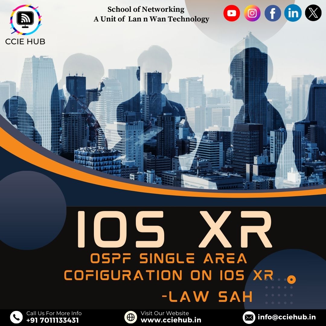 OSPF single area configuration on IOS XR